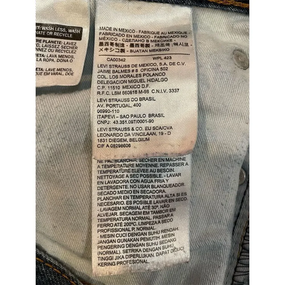 Vintage Levi's Men's 36x30 Blue Denim Jeans Straight Fit Red Tab